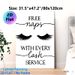 Lash Service Humor Painting Poster, Minimalist Black-and-White Typography & Eyelash Graphic Poster, Witty Decorative Piece Suitable For Beauty Salons_maomaolike.com