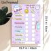 Tooth Brushing Reward Chart Painting Poster, Cute Cartoon Dental-themed Poster, Tracks Daily Tooth-brushing Progress, Ideal For Bathroom_maomaolike.com