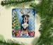 Greater Swiss Mountain Dog Christmas Reindeer Porcelain Ornament Christmas Tree Hanging Decorations For Home Christmas Holiday, Rectangle, Gift, Multicolor_maomaolike.com