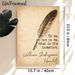 Shakespeare Hamlet Quote Painting Poster, Vintage Aged Paper & Feather Pen Style Poster, Timeless Literary Quote Decor Ideal For Home Office, Study_maomaolike.com