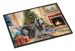 Scottish Deerhound Cozy Christmas Doormat Front Door Mat Indoor Outdoor Rugs For Entryway, Non Slip Washable Low Pile, 24H X 36W_maomaolike.com