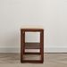 (Walnut Color) Solid Wood Shoe Bench, Beech Wood Storage Rack Organizer With High Rebound Sponge Cushion_maomaolike.com