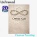 Amor Fati Themed Painting Poster, Vintage Embossed Laurel Wreath & Text Art Poster, Sophisticated Philosophical Wall Decor For Living Room, Study_maomaolike.com