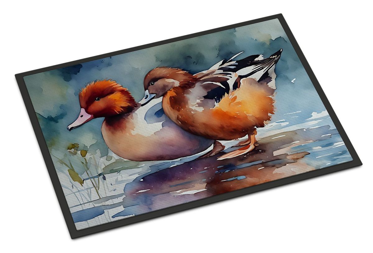 Redhead Duck Doormat Front Door Mat Indoor Outdoor Rugs For Entryway, Non Slip Washable Low Pile, 24H X 36W_maomaolike.com