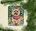 Cairn Terrier Christmas Porcelain Ornament Christmas Tree Hanging Decorations For Home Christmas Holiday, Rectangle, Gift, Multicolor_maomaolike.com