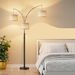 Three-Color Temperature & Dimmable Three-Head Floor Lamp Create A Cozy Home Lighting Ambiance_maomaolike.com