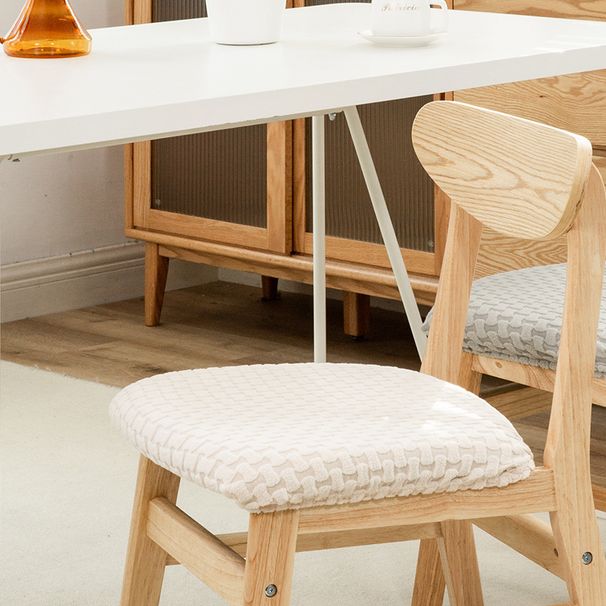 Home Garden Skirt Chair Cover Knitted Jacquard Dining Table Chair Cover Elastic Stool Cover Universal Thickened Integrated Chair Cover_maomaolike.com