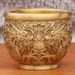 Brass Cylinder Dragon Pattern Double Phoenix Rice Attracting Living Room Entrance Hall Treasure Bowl Metal Crafts Copper Ornaments_maomaolike.com