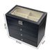 Unisex Glasses storage box multi layer sunglasses storage box glasses collection box home display box leather glasses box plaything_maomaolike.com