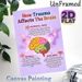 Trauma & Brain Educational Painting Poster, Colorful Cartoon-style Brain Anatomy Poster, Informative Guide On Trauma's Impact On Brain Functions_maomaolike.com