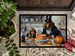 Bloodhound Fall Kitchen Pumpkins Doormat Front Door Mat Indoor Outdoor Rugs For Entryway, Non Slip Washable Low Pile, 24H X 36W_maomaolike.com