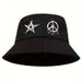 Hot Sale Fashion hip hop Two color ing bucket hat Women Men Panama Eyes Graffiti Printed Fisherman outdoor Fishing Sun Hat_maomaolike.com