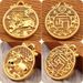 New Brass Zodiac Tag Ancient Method Hollow Pattern Pendant Necklace Same Style As In Gold Store_maomaolike.com