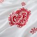 Love White Couple Polyester Skin Friendly Bed Mattress Protector Fitted Sheet_maomaolike.com