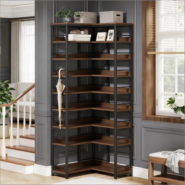 Corner Shoe Rack, Freestanding Shoe Storage Shelf_maomaolike.com
