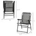 Outsunny Patio Folding Chair, Outdoor Bungee Sling Chair W/ Armrests, Portable Lawn Chair For Camping, Garden, Pool, Beach, Backyard, Gray_maomaolike.com