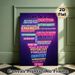Career Aspiration Painting Poster, Vibrant Neon-style Career Word Art Poster, Inspiring Design To Foster Career Exploration, Ideal For Study Room_maomaolike.com