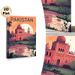 Pakistan Landmark Scenery Painting Poster, Warm-toned Retro Illustrated Poster, Travel-inspired Wall Decor Ideal For Living Room, Bedroom Or Study_maomaolike.com