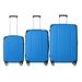 3-Piece Lightweight ABS Hardshell Luggage Set (20", 24", 26") In Deep Blue With Spinner Wheels, TSA Lock, And Adjustable Telescopic Handle - Durable Travel Suitcases_maomaolike.com