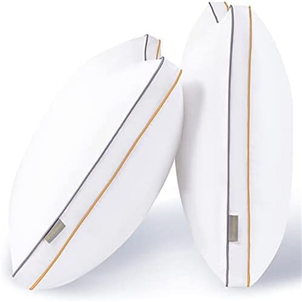 Luxury Hotel Collection Bed Pillows For Sleeping,Side Mesh Design With Premium Down Alternative Filling For Back, Stomach Or Side Sleepers_maomaolike.com