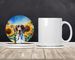 Pointer In Sunflowers Large Sandstone Coasters Pack Of 4 Absorbent Round Coasters Decor Gifts For Men Or Women, 4 In, Multicolor_maomaolike.com