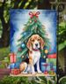 Beagle Christmas Reindeer Garden Flag Mailbox Flag Decorative Yard Flag Banner Outside Patio Artwork Yard Flower Beds, Garden Size, Multicolor_maomaolike.com