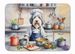 Old English Sheepdog The Chef Memory Foam Kitchen Mat Machine Washable Anti-Fatigue Mat Cushion Comfort Bath Mat Or Kitchen Rug_maomaolike.com
