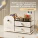 New Cosmetic Storage Box Desktop Large Capacity Multifunctional Jewelry Box Household Bedroom Dressing Table Storage Box_maomaolike.com