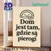 Pierogi Themed Painting Poster, Minimalist Cute Cartoon Pierogi Graphic Poster, Warm Home-themed Quote Decor Ideal For Kitchen And Dining Room_maomaolike.com