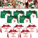 10 Pcs Christmas Candy Boxes With Ribbon And Wooden Ring Merry Christmas Santa Claus Pattern Cookie Goodie Box Cartoon Paper Treat Box For Christmas Gift Wrapping Holiday Party Supplies_maomaolike.com