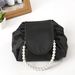 Lazy Cosmetic Bag Portable Female Travel Toiletries Drawstring Bag New Large Capacity Drawstring Storage Bag_maomaolike.com
