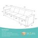 Livelylodge Modular Sectional Sofa With Wooden Frame And Pull-Out Bed, Convertible Couch For Living Room, Available In Black, White, And Gray, 109" L X 30.5" W X 34" H_maomaolike.com