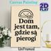 Pierogi Themed Painting Poster, Minimalist Cute Cartoon Pierogi Graphic Poster, Warm Home-themed Quote Decor Ideal For Kitchen And Dining Room_maomaolike.com