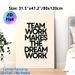 Teamwork Motivational Quote Painting Poster, Minimalist Bold Typographic Poster, Inspirational Message To Boost Team Morale, Ideal For Office And_maomaolike.com