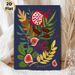 Fruit & Foliage Themed Painting Poster, Vibrant Hand-drawn Colorful Pomegranate, Fig & Berry Arrangement Poster, Eye-catching Botanical Decor For_maomaolike.com