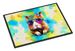 Hippie Animal Guinea Pig Doormat Front Door Mat Indoor Outdoor Rugs For Entryway, Non Slip Washable Low Pile, 24H X 36W_maomaolike.com