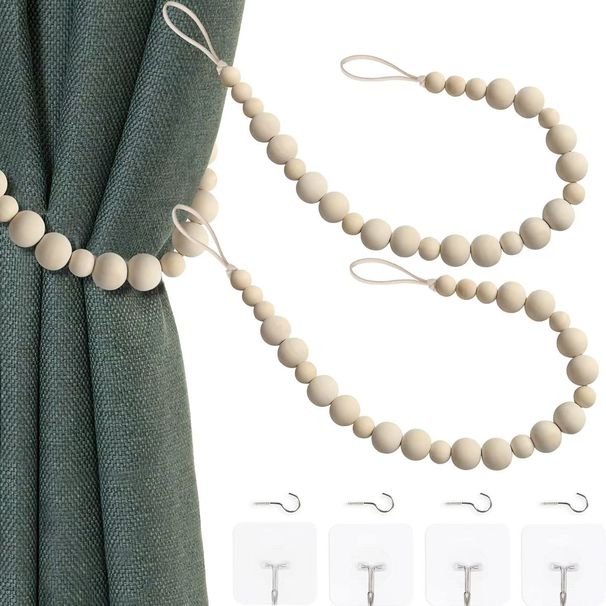 Handmade Beaded Tiebacks Decoration For Homestays, Ins Bohemian Hotel Curtain Tiebacks, Cross-Border Factory Wholesale_maomaolike.com