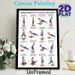 Balance Board Core & Stability Exercises Painting Poster, Clear Cartoon-style Workout Guide Poster, Detailed Core Training Instructions, Ideal For_maomaolike.com