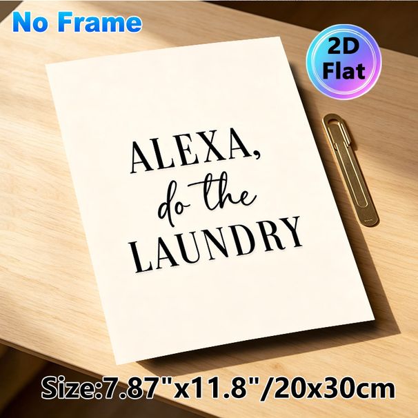 Laundry Humor Painting Poster, Minimalist Black-and-White Typographic Poster, Witty Relatable Text Design, Ideal Decor For Laundry Room_maomaolike.com