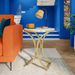 Round End Table Sofa Side Table Small Coffee Table With Metal Frame_maomaolike.com
