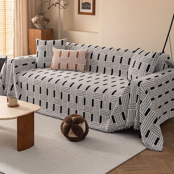 Sofa Covers For Sectional Sofa Set Couch Cover With Tassel L Shaped Cover Washable Chenille Couch Protector_maomaolike.com
