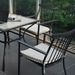 Set Of 4 Outdoor Patio Chairs, Integrated Stackable Wrought Iron Furniture Dining Chairs With Arms And Cushions, Indoor Outdoor Chairs For Porch, Yard, Lawn, Garden - Black_maomaolike.com