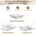 Square Marble Veneer Coffee Table Sliding Top With Storage In 39.4''_maomaolike.com