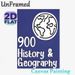 History & Geography Themed Painting Poster, Minimalist Line-Art Globe Poster, Educational Design For History & Geography Learning, Ideal For Study_maomaolike.com