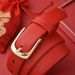 HOT Pierre Cardin Women's Fashion Genuine Leather Belts Needle buckle waistband for Women Red Belt_maomaolike.com