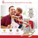 Kids Ride-On Rocking Horse Toy, Rocker With Lullaby Song, Hand Puppets & Soft Plush Fabric For Children 18-36 Months, Gray_maomaolike.com