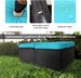 2 Wicker Ottomans, Multipurpose Outdoor Furniture For Patio, Backyard, Additional Seating, Footrest, Side Table W/Storage, Removable Cushions_maomaolike.com