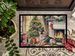 Norwegian Elkhound Cozy Christmas Doormat Front Door Mat Indoor Outdoor Rugs For Entryway, Non Slip Washable Low Pile, 24H X 36W_maomaolike.com