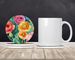 Ranunculus In Watercolor Large Sandstone Coasters Pack Of 4 Absorbent Round Coasters Decor Gifts For Men Or Women, 4 In, Multicolor_maomaolike.com