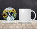 Borzoi In Sunflowers Large Sandstone Coasters Pack Of 4 Absorbent Round Coasters Decor Gifts For Men Or Women, 4 In, Multicolor_maomaolike.com